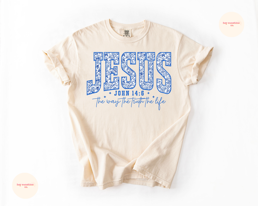 Floral Jesus Tee